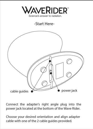 Connect the power adapter